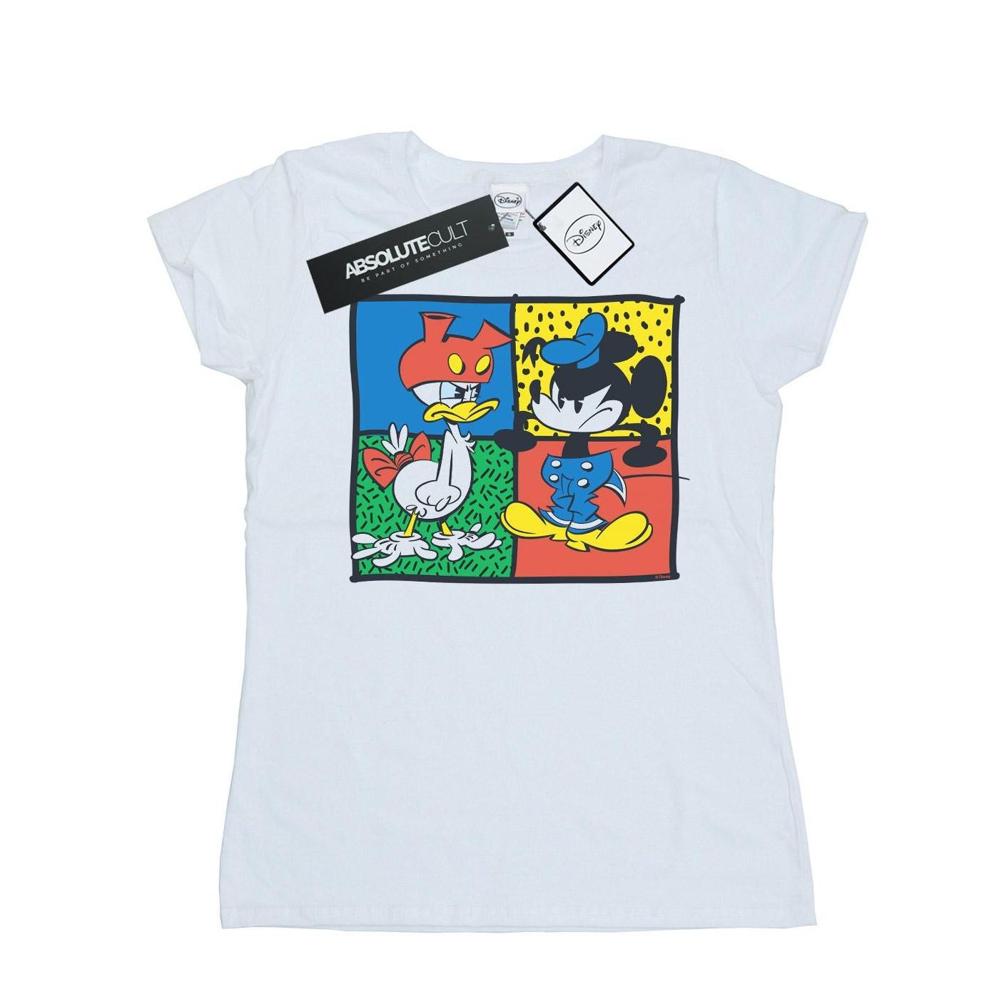 Mickey Mouse Donald Clothes Swap Tshirt Damen Weiss XL von Disney