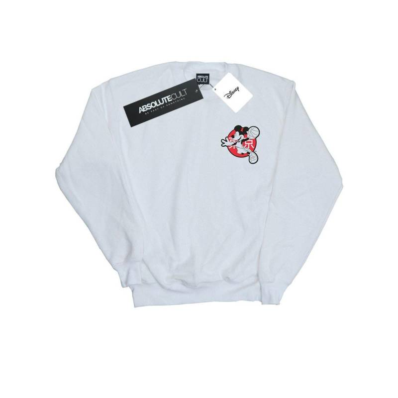 Mickey Mouse Dunking Sweatshirt Mädchen Weiss 140/146 von Disney