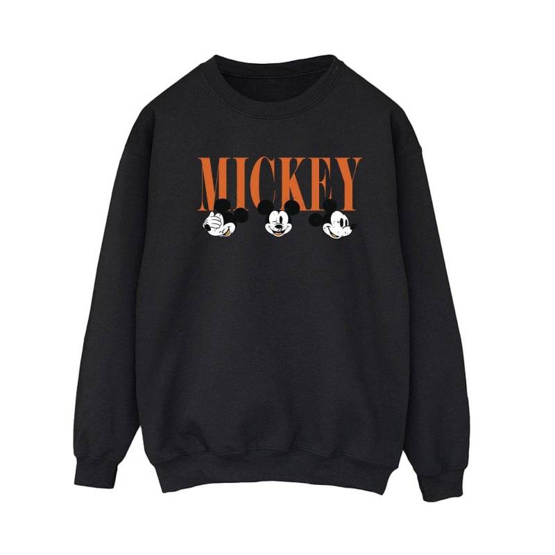 Mickey Mouse Faces Sweatshirt Damen Schwarz L von Disney