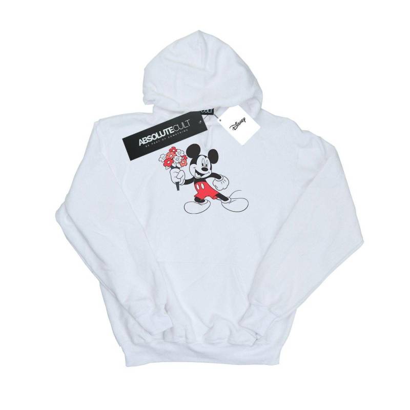 Mickey Mouse Flowers Kapuzenpullover Jungen Weiss 140/146 von Disney