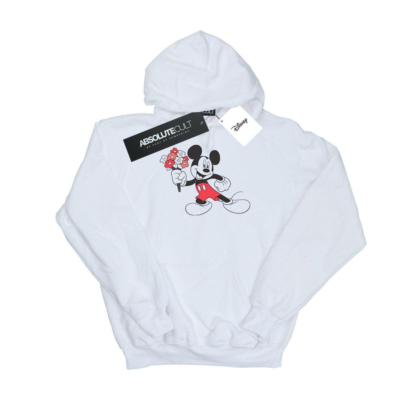 Mickey Mouse Flowers Kapuzenpullover Jungen Weiss 152-158 von Disney