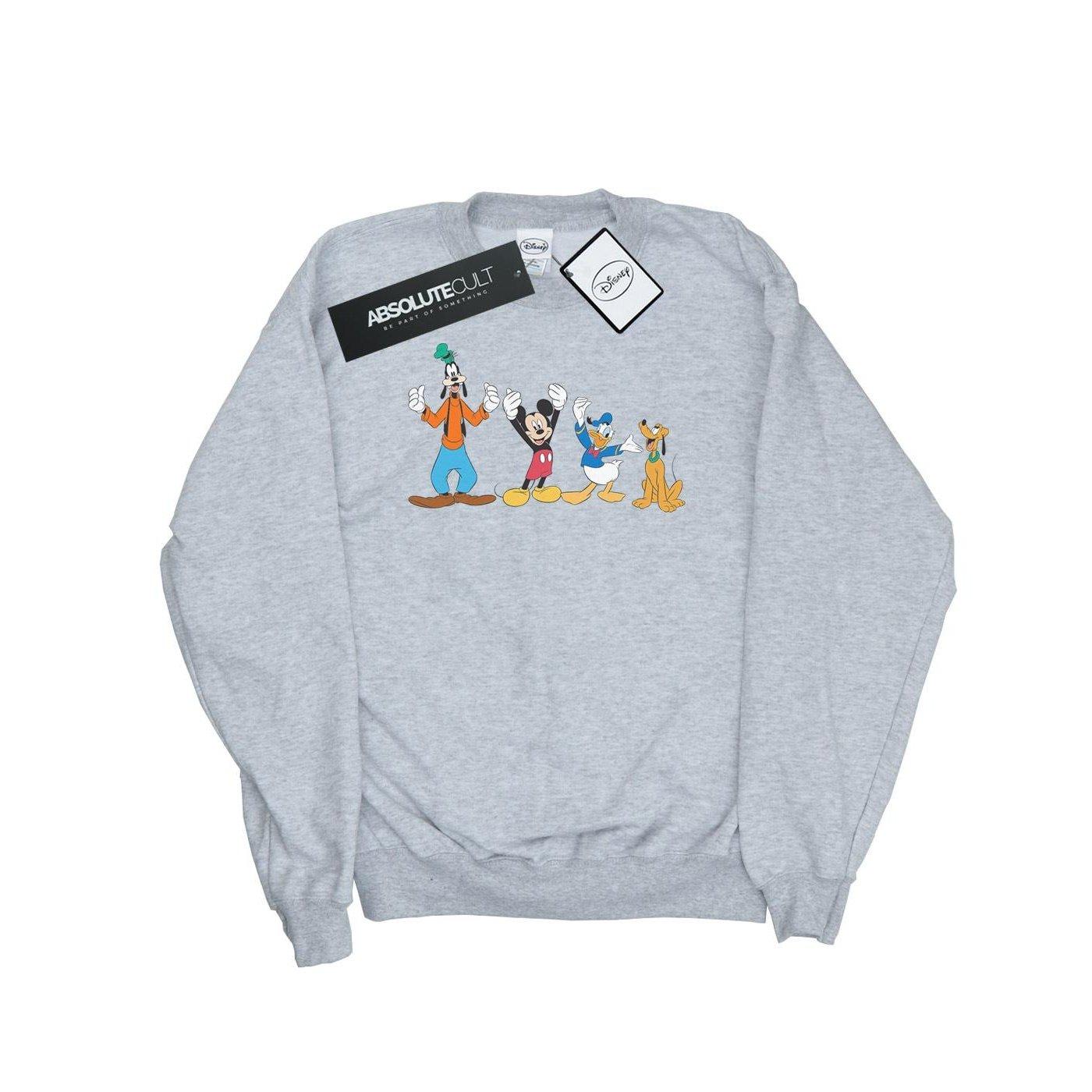 Mickey Mouse Friends Sweatshirt Damen Grau XL von Disney