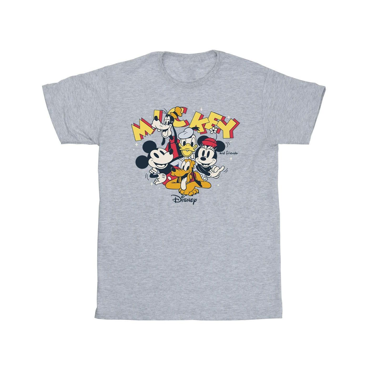 Mickey Mouse Group Tshirt Mädchen Grau 116 von Disney