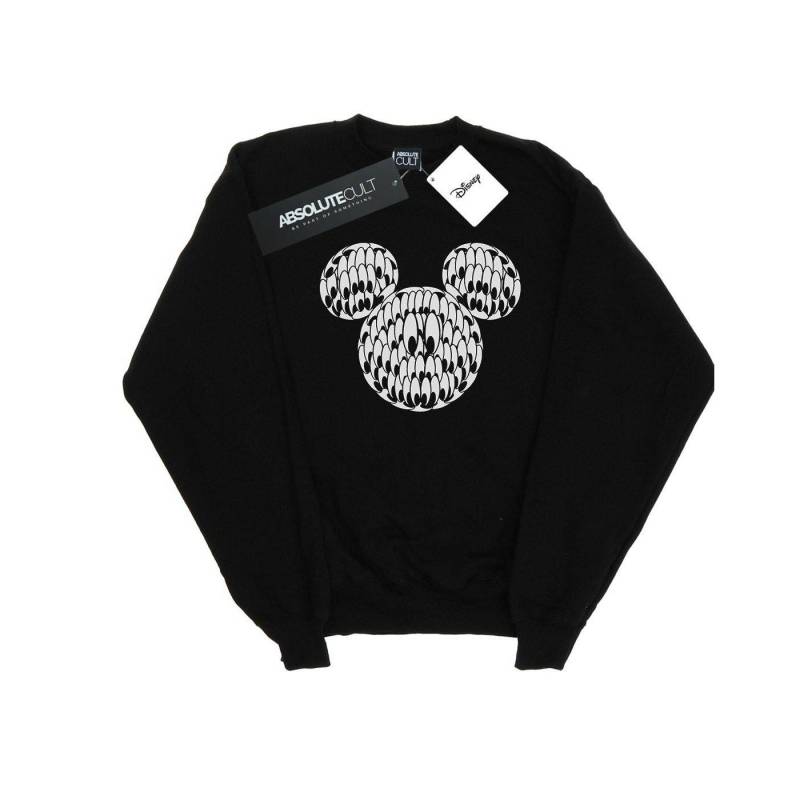 Mickey Mouse Head Of Eyes Sweatshirt Mädchen Schwarz 140/146 von Disney