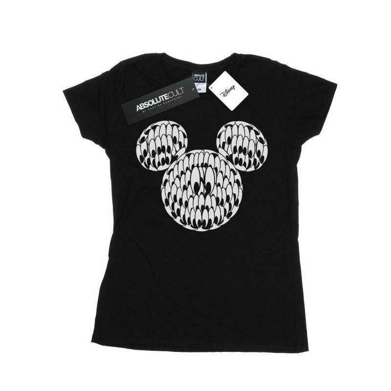 Mickey Mouse Head Of Eyes Tshirt Damen Schwarz L von Disney