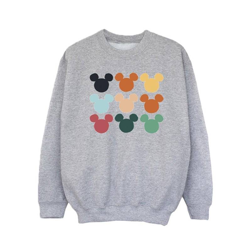 Mickey Mouse Heads Square Sweatshirt Mädchen Grau 152-158 von Disney