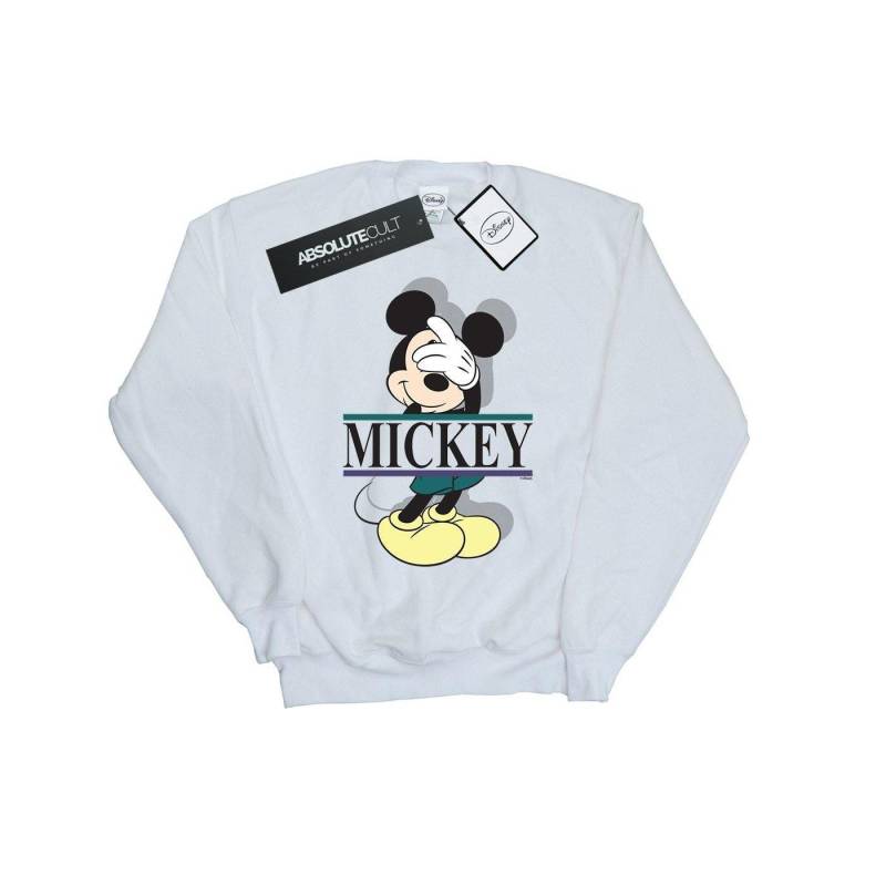 Mickey Mouse Letters Sweatshirt Herren Weiss M von Disney