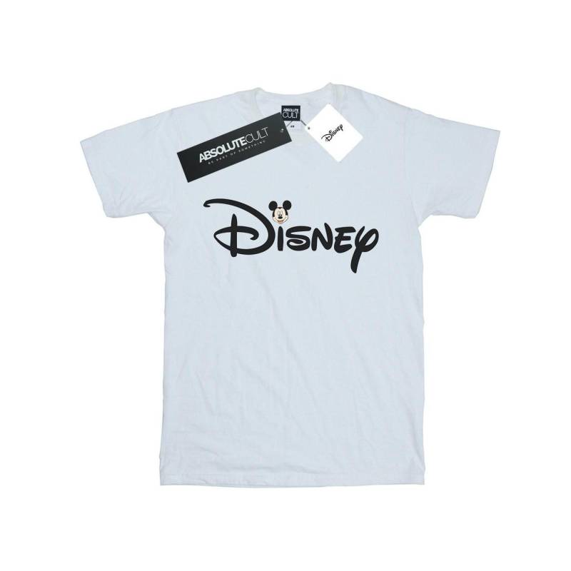 Mickey Mouse Logo Head Tshirt Unisex Weiss 104 von Disney