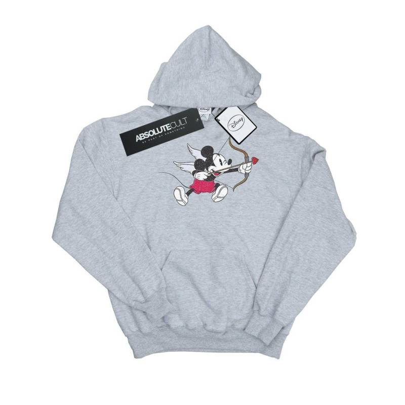 Mickey Mouse Love Cherub Kapuzenpullover Jungen Grau 140/146 von Disney