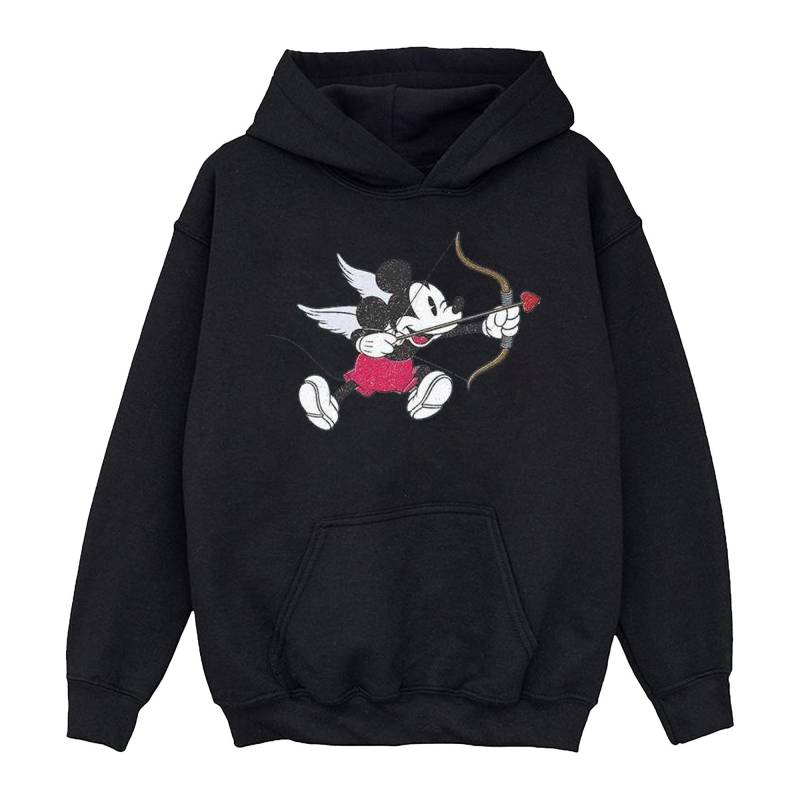 Mickey Mouse Love Cherub Kapuzenpullover Jungen Schwarz 128 von Disney