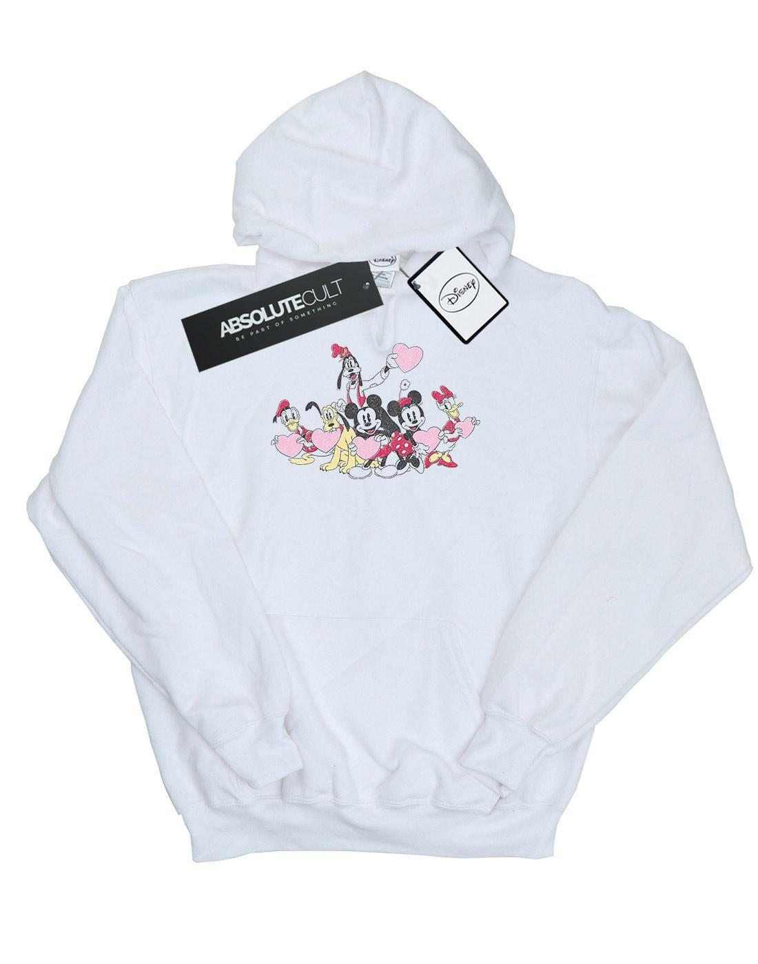 Disney - Love Friends Kapuzenpullover, für Damen, Weiss, Größe XXL von Disney