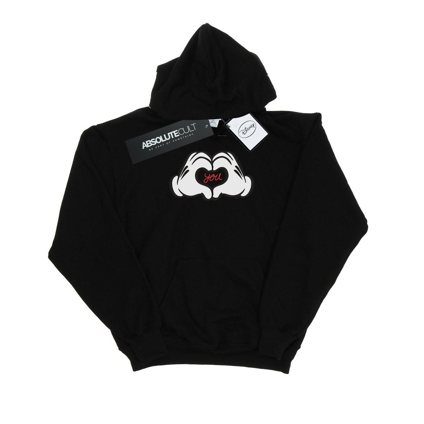 Disney - Loves You Kapuzenpullover, für Damen, Schwarz, Größe S von Disney