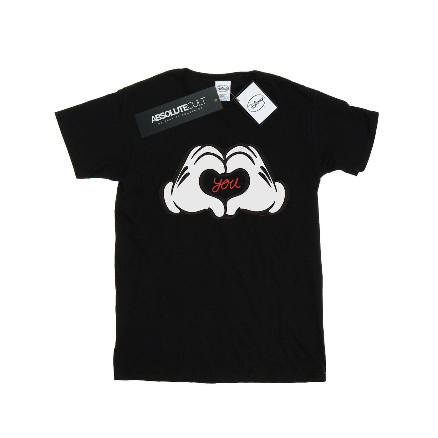 Mickey Mouse Loves You Tshirt Herren Schwarz 4XL von Disney