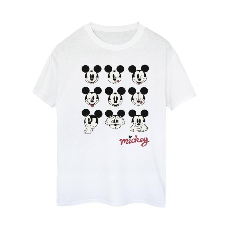 Mickey Mouse Many Faces Tshirt Damen Weiss M von Disney