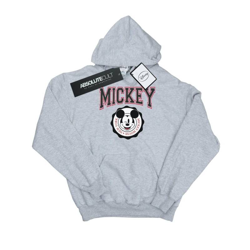 Mickey Mouse New York Seal Kapuzenpullover Damen Grau S von Disney