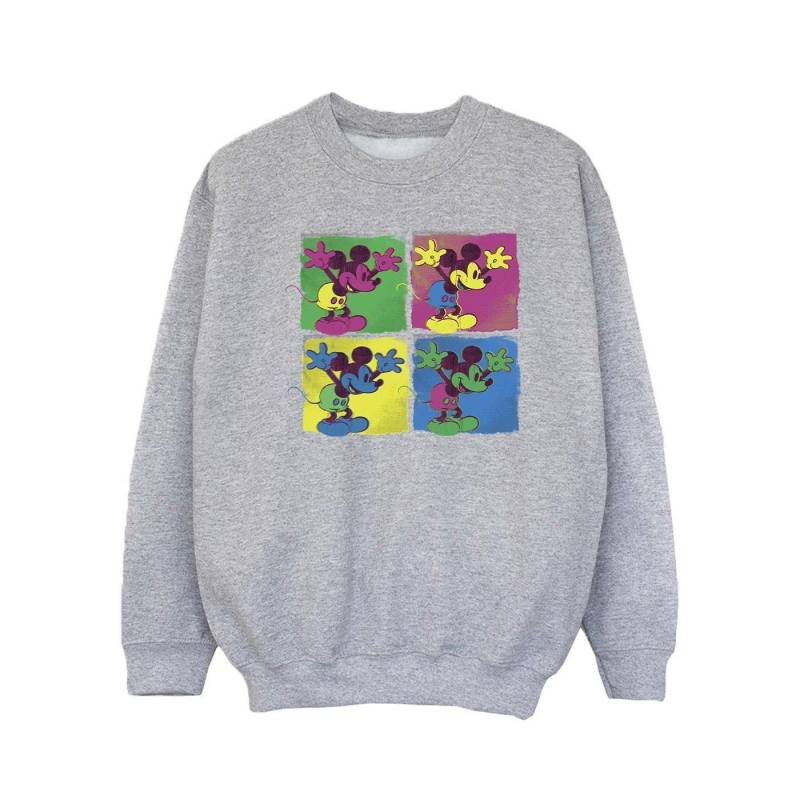 Mickey Mouse Pop Art Sweatshirt Mädchen Grau 104 von Disney