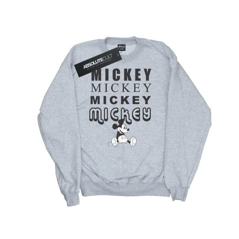 Mickey Mouse Sitting Sweatshirt Herren Grau XL von Disney