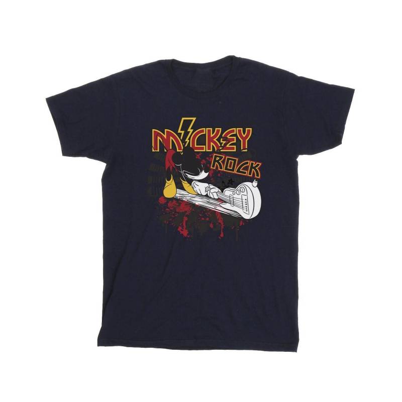 Mickey Mouse Smash Guitar Rock Tshirt Mädchen Marine 116 von Disney