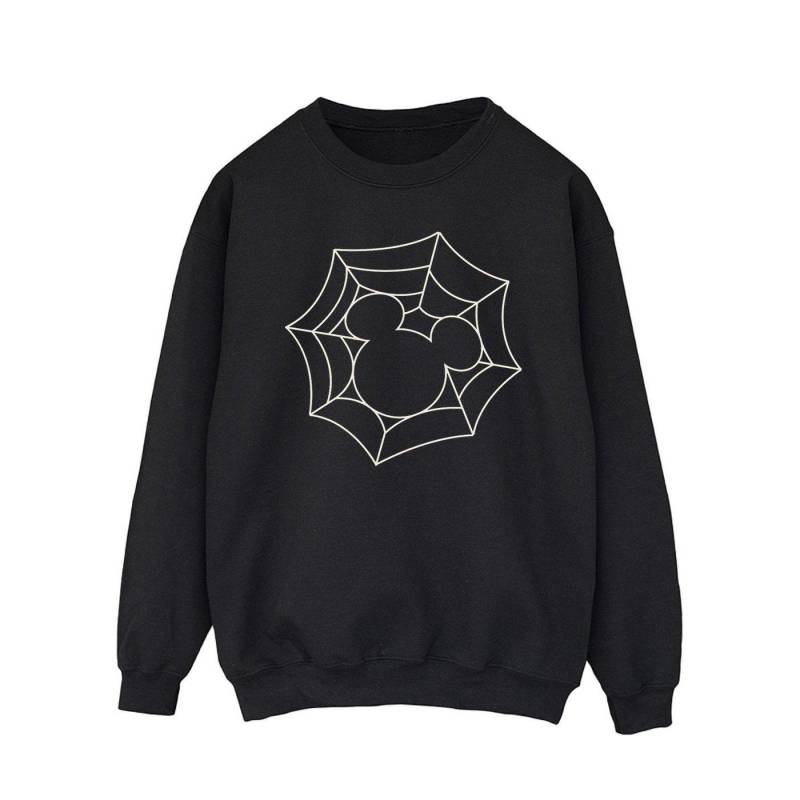 Mickey Mouse Spider Web Sweatshirt Herren Schwarz S von Disney