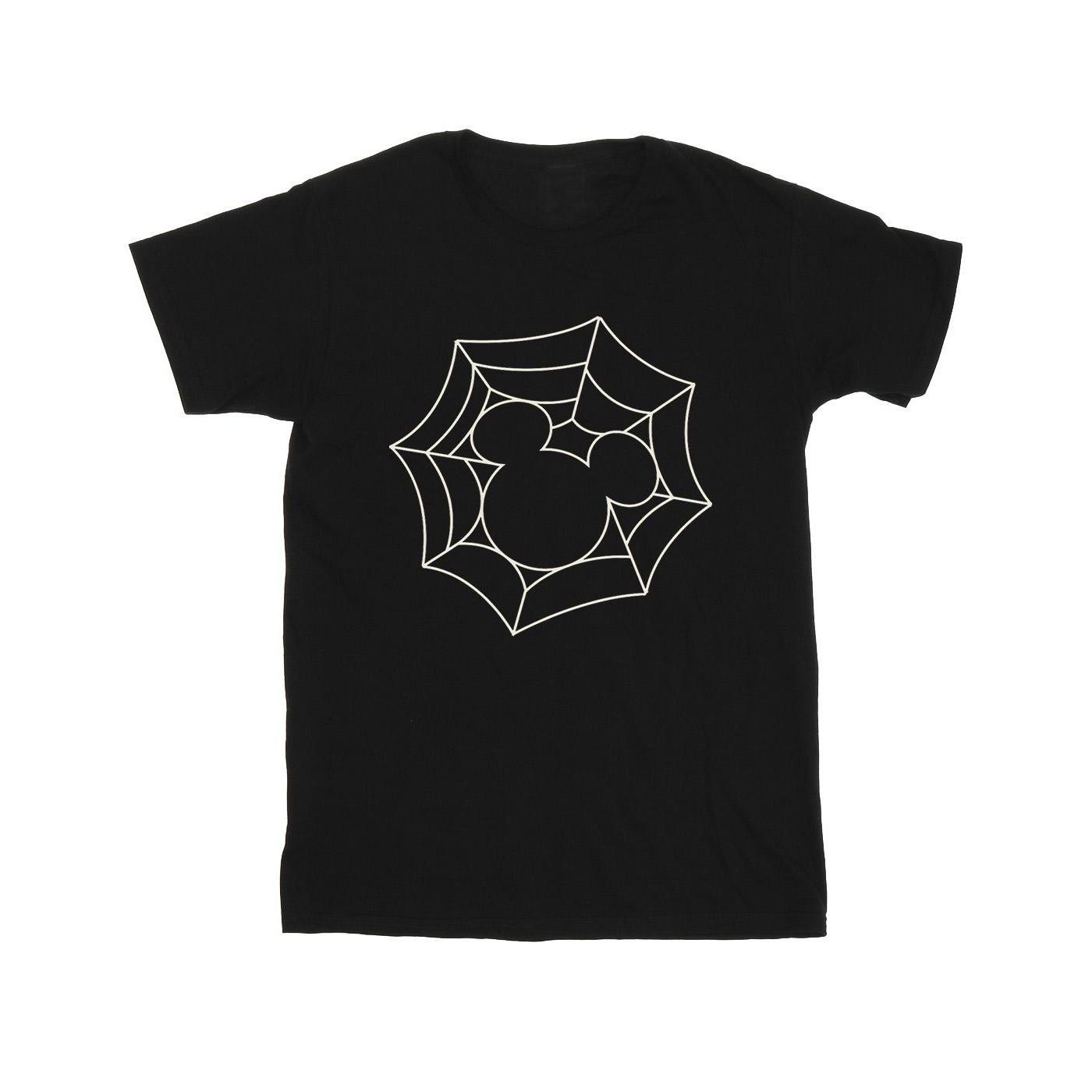 Mickey Mouse Spider Web Tshirt Jungen Schwarz 116 von Disney