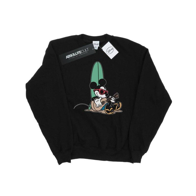 Mickey Mouse Surf And Chill Sweatshirt Mädchen Schwarz 116 von Disney