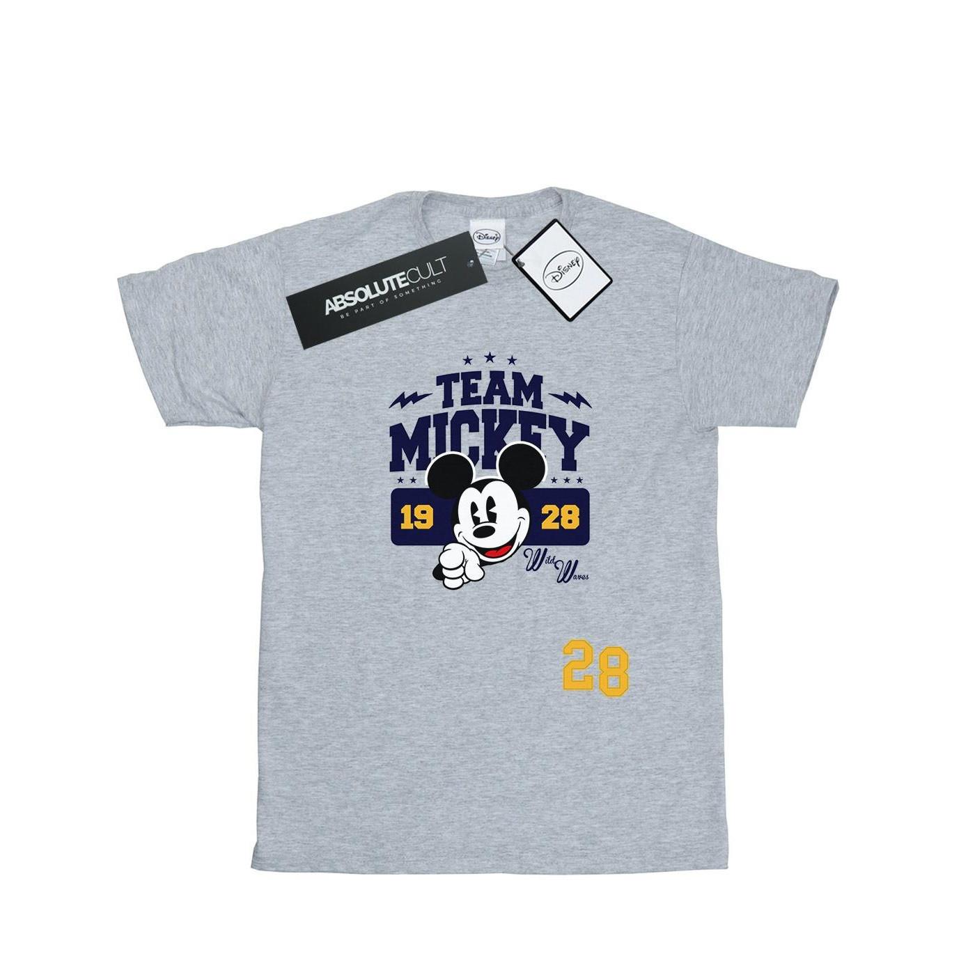 Mickey Mouse Team Mickey Tshirt Unisex Grau 152-158 von Disney