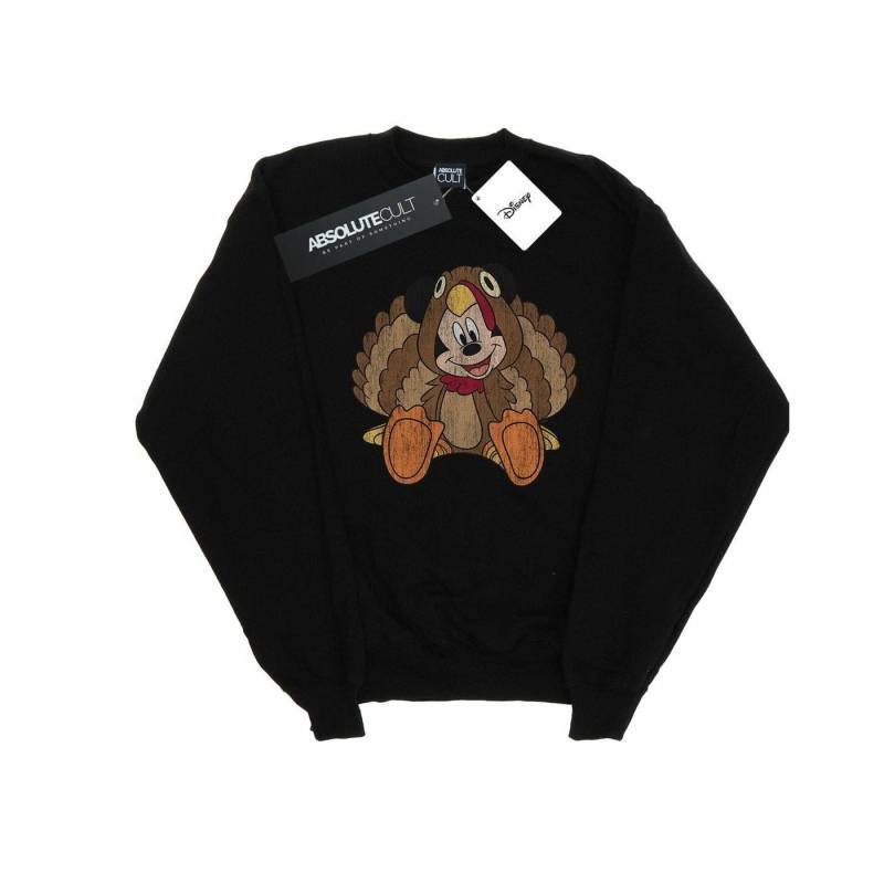 Mickey Mouse Thanksgiving Turkey Costume Sweatshirt Mädchen Schwarz 116 von Disney