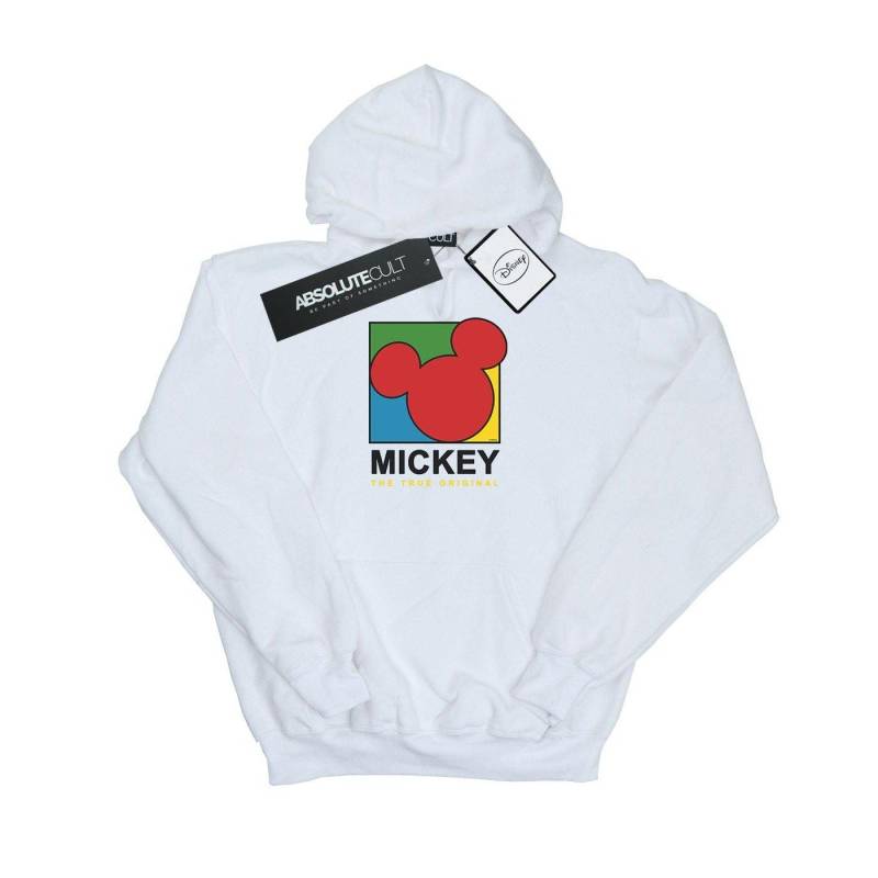 Mickey Mouse True 90s Kapuzenpullover Herren Weiss S von Disney