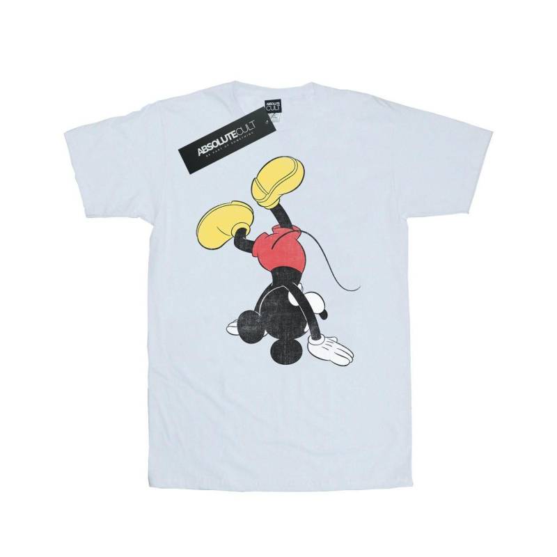 Mickey Mouse Upside Down Tshirt Herren Weiss L von Disney