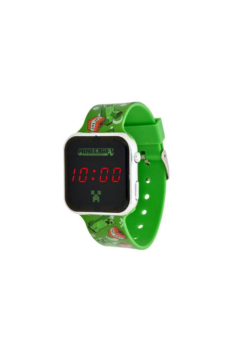 Minecraft Led Watch Unisex Grün ONE SIZE von Disney