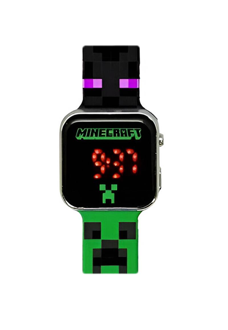 Minecraft Led Watch Unisex Grün ONE SIZE von Disney