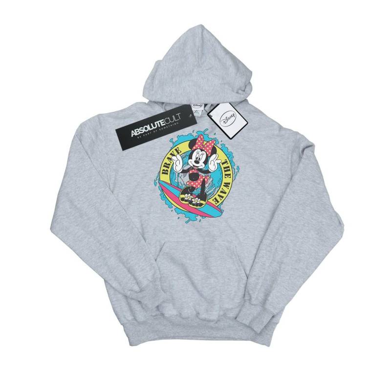 Minnie Mouse Brave The Wave Kapuzenpullover Mädchen Grau 116 von Disney