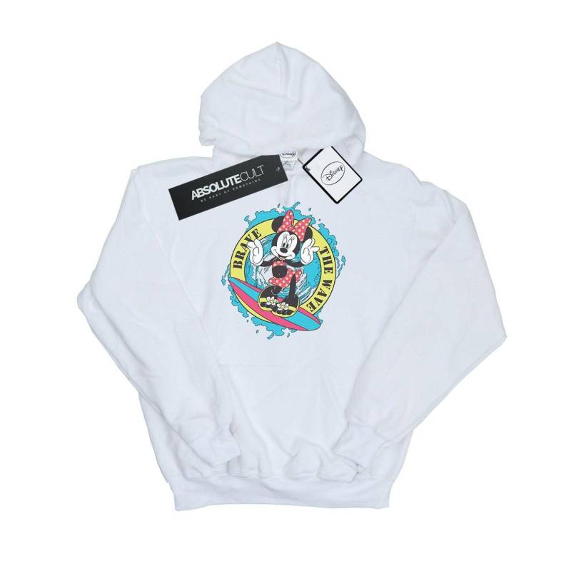 Minnie Mouse Brave The Wave Kapuzenpullover Mädchen Weiss 116 von Disney