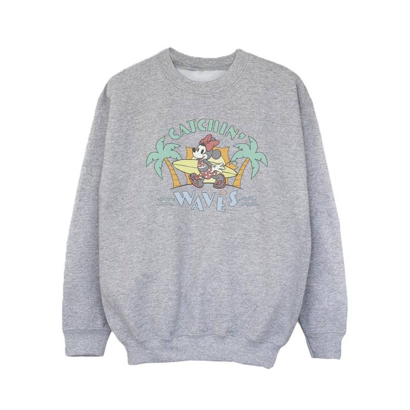 Minnie Mouse Catchin Waves Sweatshirt Unisex Grau 104 von Disney