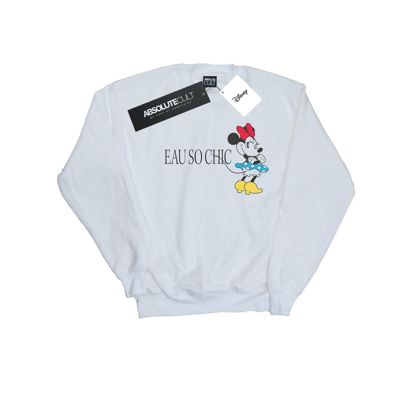 Minnie Mouse Eau So Chic Sweatshirt Unisex Weiss 152-158 von Disney