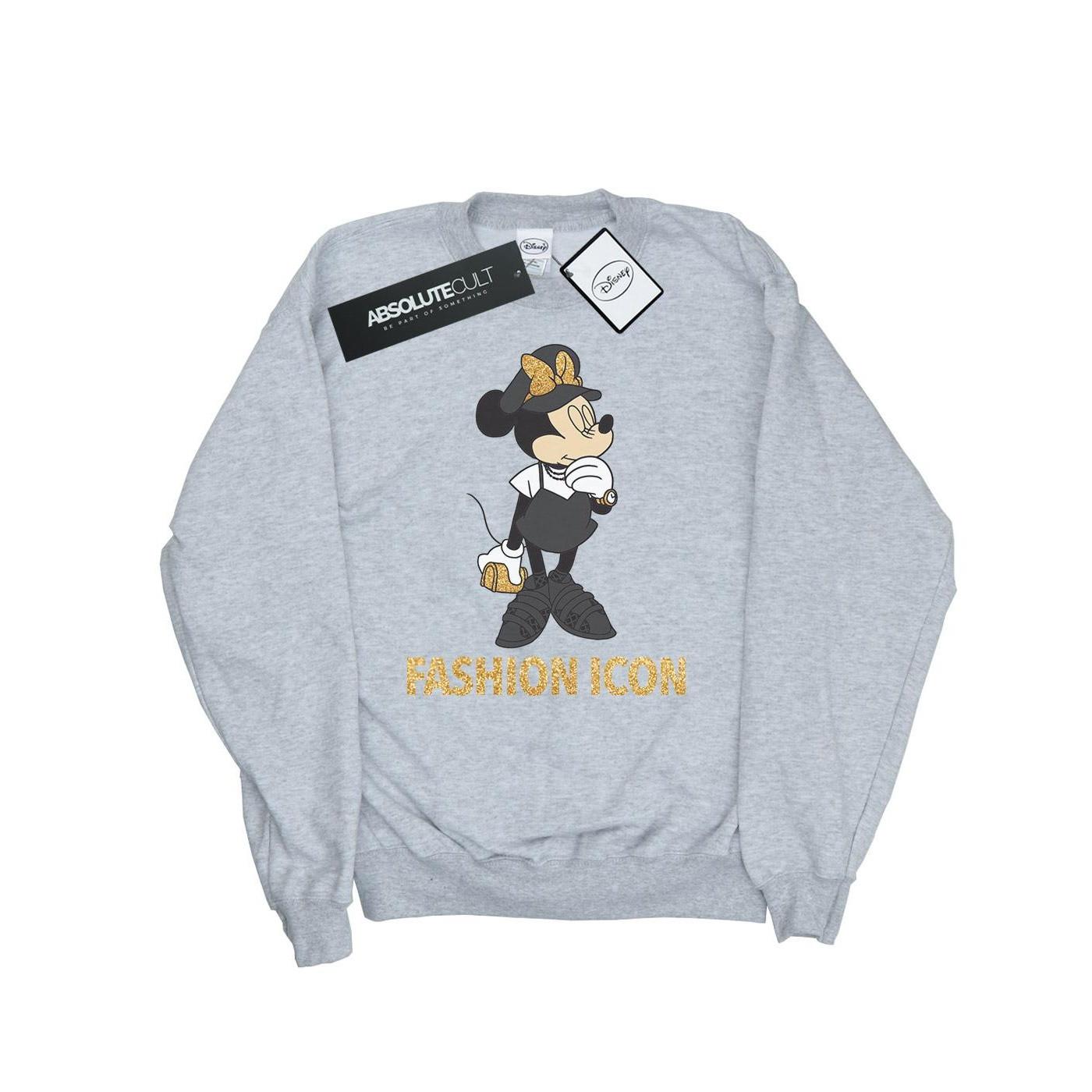 Minnie Mouse Fashion Icon Sweatshirt Jungen Grau 116 von Disney