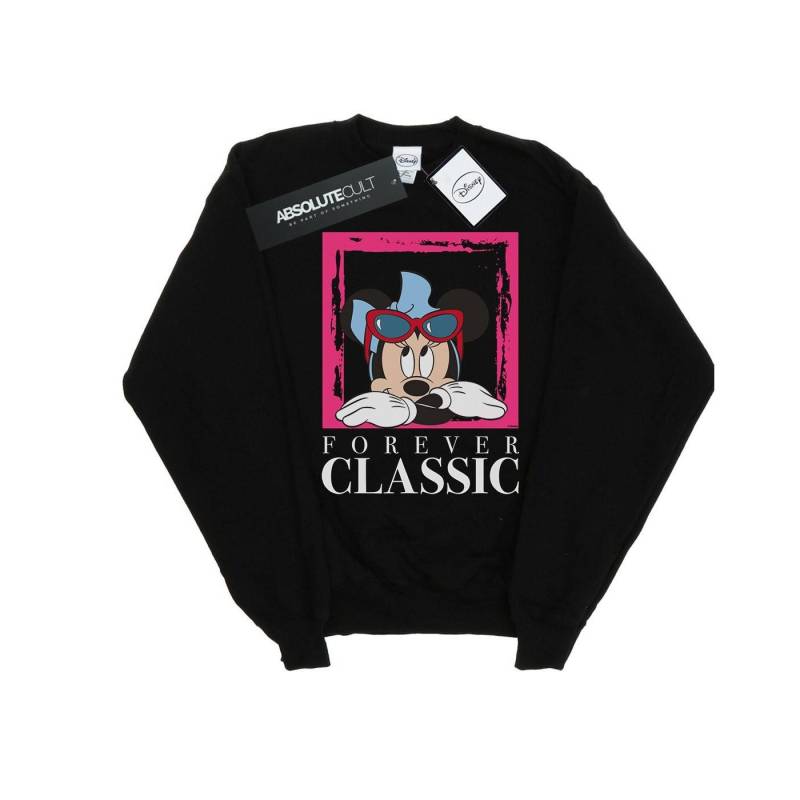 Minnie Mouse Forever Classic Sweatshirt Unisex Schwarz 116 von Disney