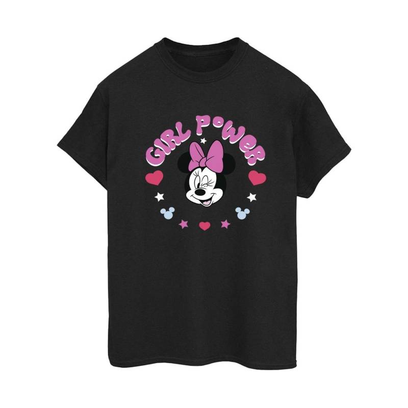 Minnie Mouse Girl Power Tshirt Damen Schwarz 3XL von Disney