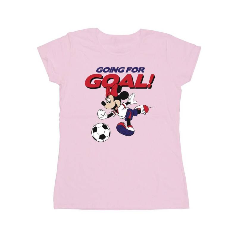 Minnie Mouse Going For Goal Tshirt Damen Pink S von Disney