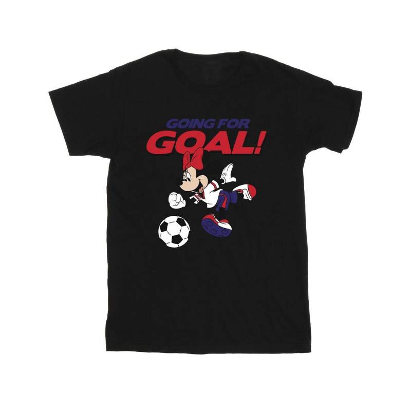 Minnie Mouse Going For Goal Tshirt Unisex Schwarz 116 von Disney