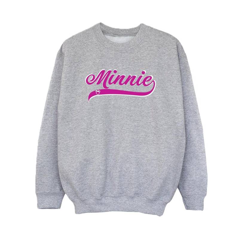 Minnie Mouse Logo Sweatshirt Jungen Grau 140/146 von Disney