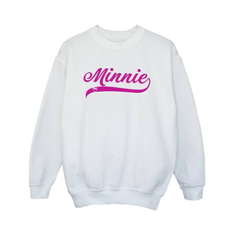 Minnie Mouse Logo Sweatshirt Jungen Weiss 128 von Disney