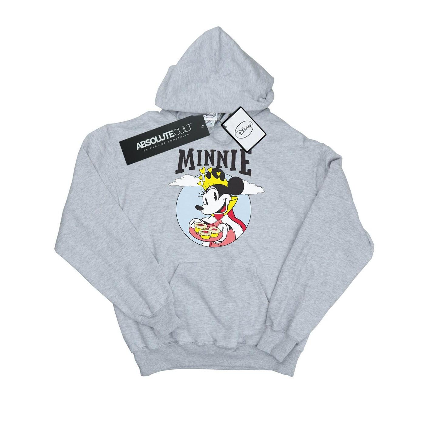 Minnie Mouse Queen Kapuzenpullover Mädchen Grau 128 von Disney