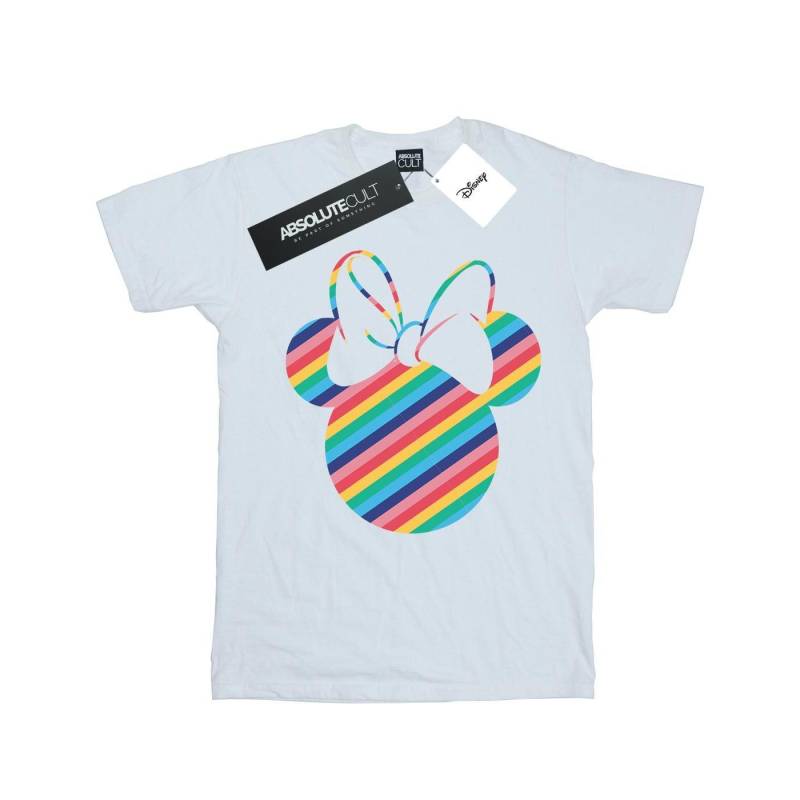 Minnie Mouse Rainbow Face Tshirt Mädchen Weiss 116 von Disney