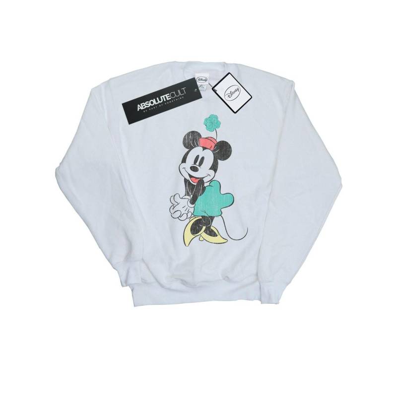 Minnie Mouse Shamrock Hat Sweatshirt Jungen Weiss 128 von Disney