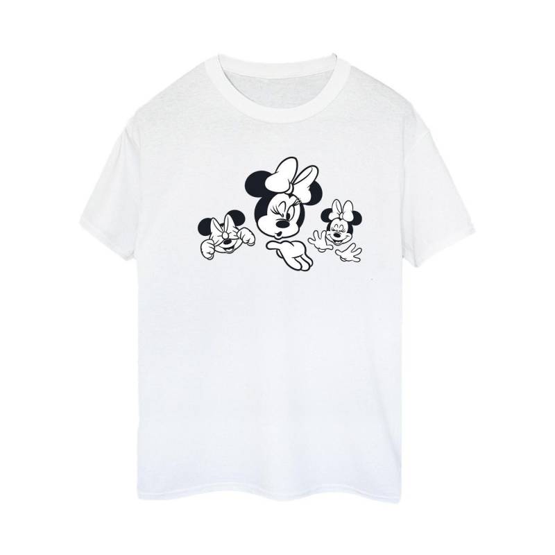 Minnie Mouse Three Faces Tshirt Damen Weiss 3XL von Disney