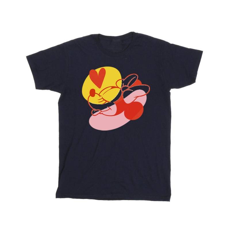 Minnie Mouse Tongue Heart Tshirt Jungen Marine 104 von Disney