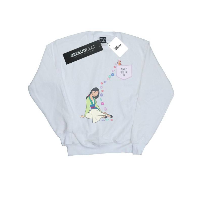 Mulan Always Here For You Sweatshirt Damen Weiss L von Disney