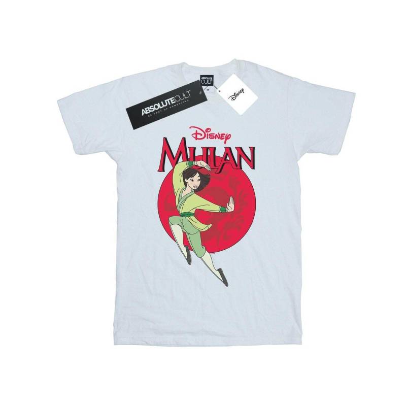 Mulan Dragon Circle Tshirt Unisex Weiss 140/146 von Disney