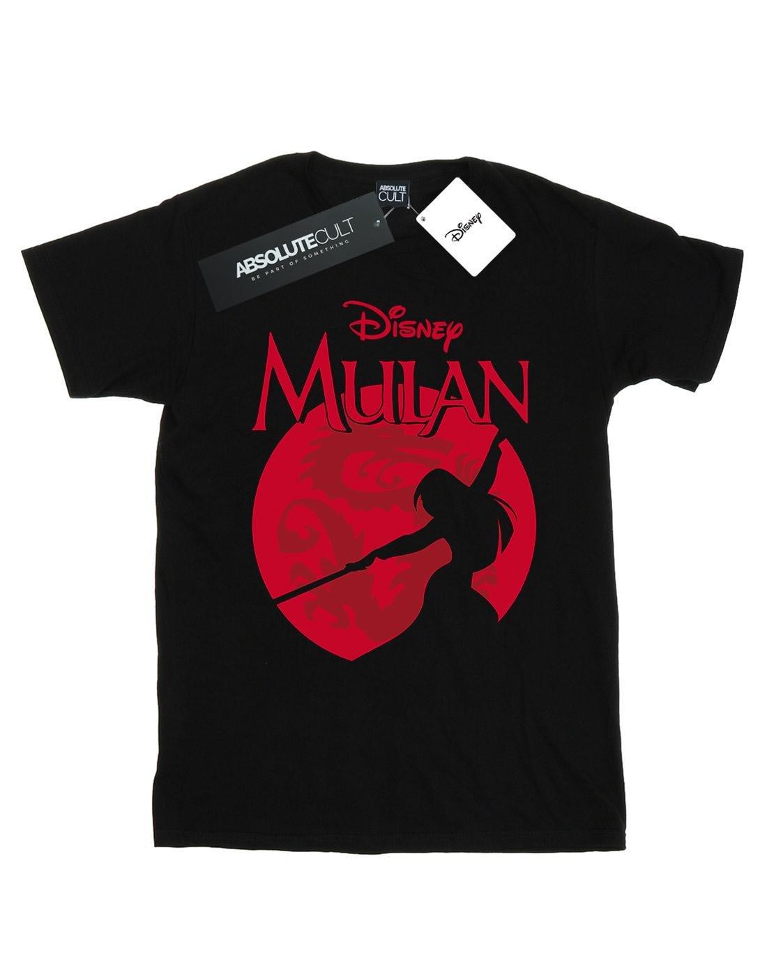 Mulan Dragon Silhouette Tshirt Damen Schwarz 3XL von Disney